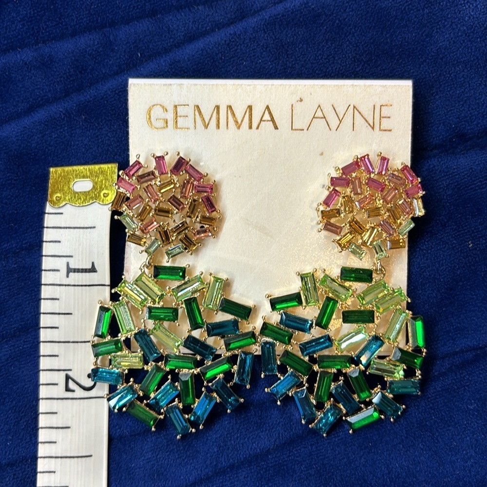 Multicolor Statement Earrings - Picture 4 of 4